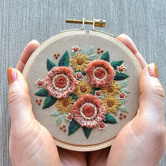 Orange Lily Embroidery Pattern (PDF) – Jessica Long Embroidery