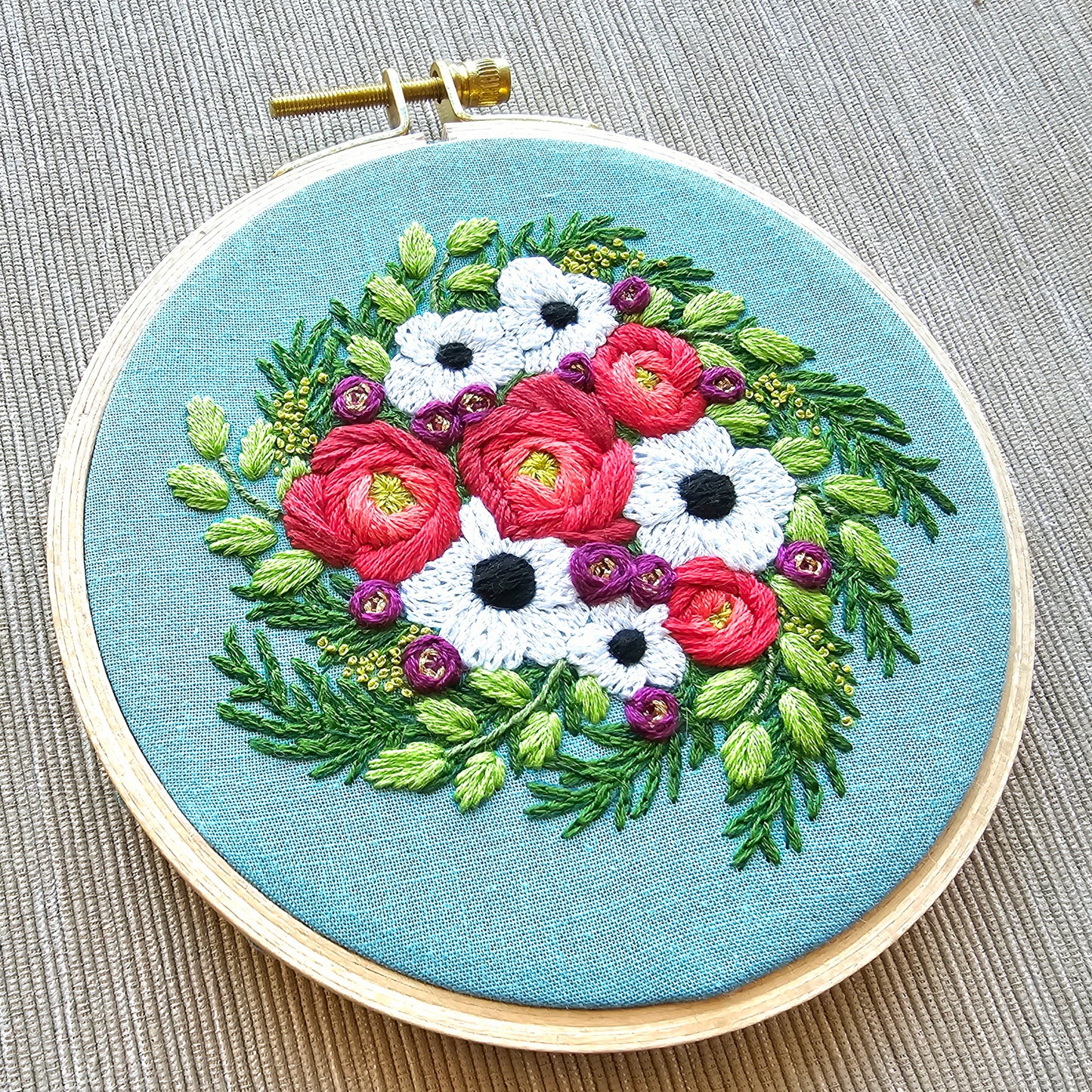 Festive Flora Embroidery Patterns (PDF)