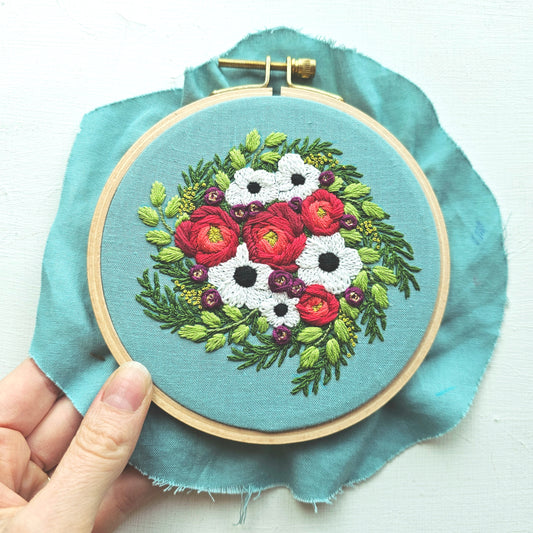 Hand Embroidered Patches Embroidery Pattern Pdf Instant Download