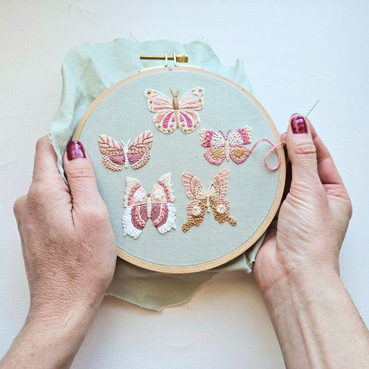 Butterfly Sampler Embroidery Pattern (PDF)