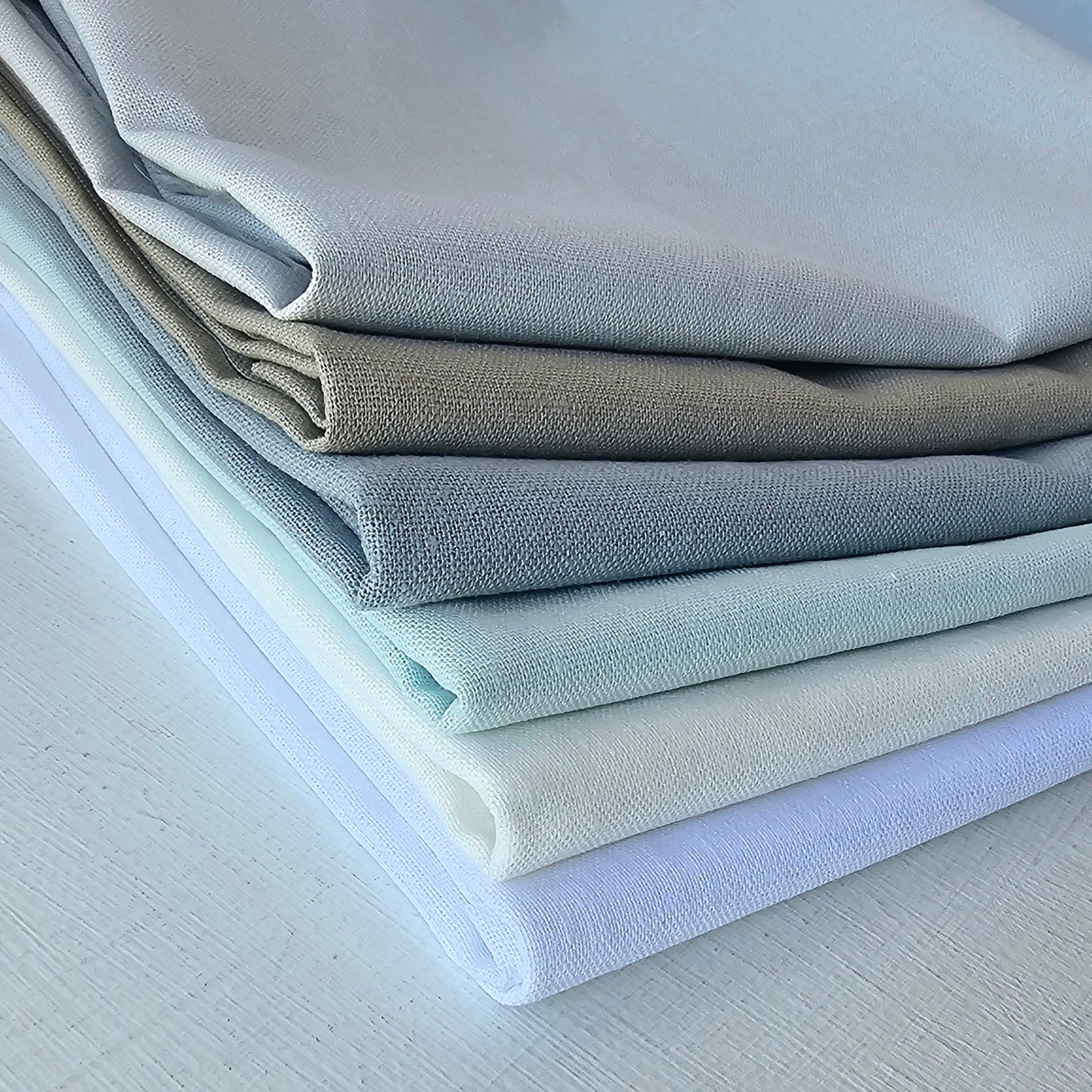 Essex Linen Blend Fabric Bundle: Cools