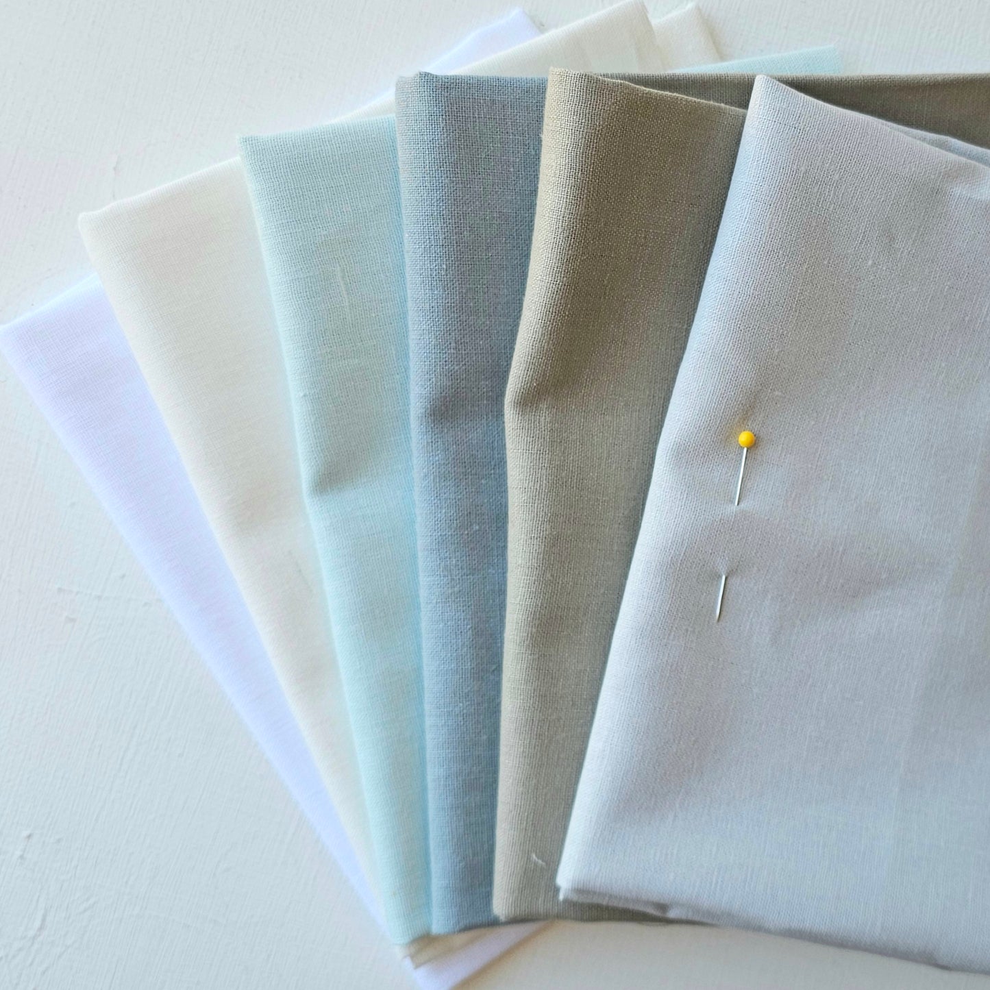 Essex Linen Blend Fabric Bundle: Cools