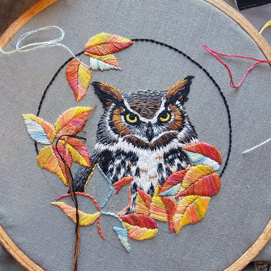 Owl Embroidery Pattern (PDF)