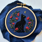 "Stargazer" Black Cat Embroidery Pattern (PDF)