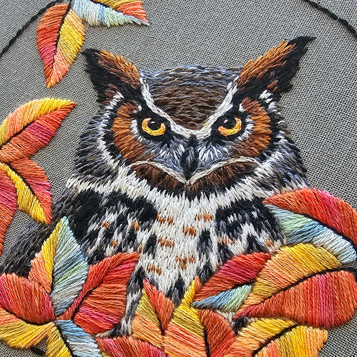 Owl Embroidery Pattern (PDF)