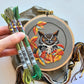 Great Horned Owl Embroidery Kit