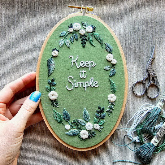 Keep it Simple Embroidery Pattern (PDF)