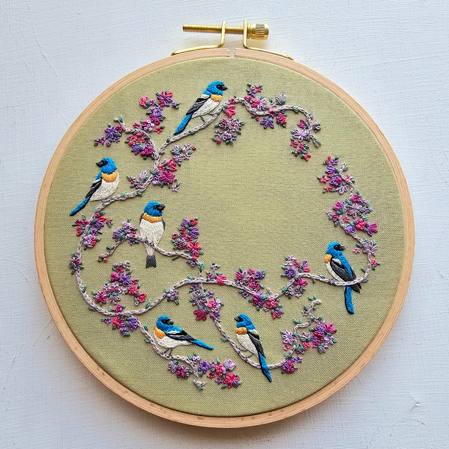 Birds & Blooms Embroidery Pattern (PDF)