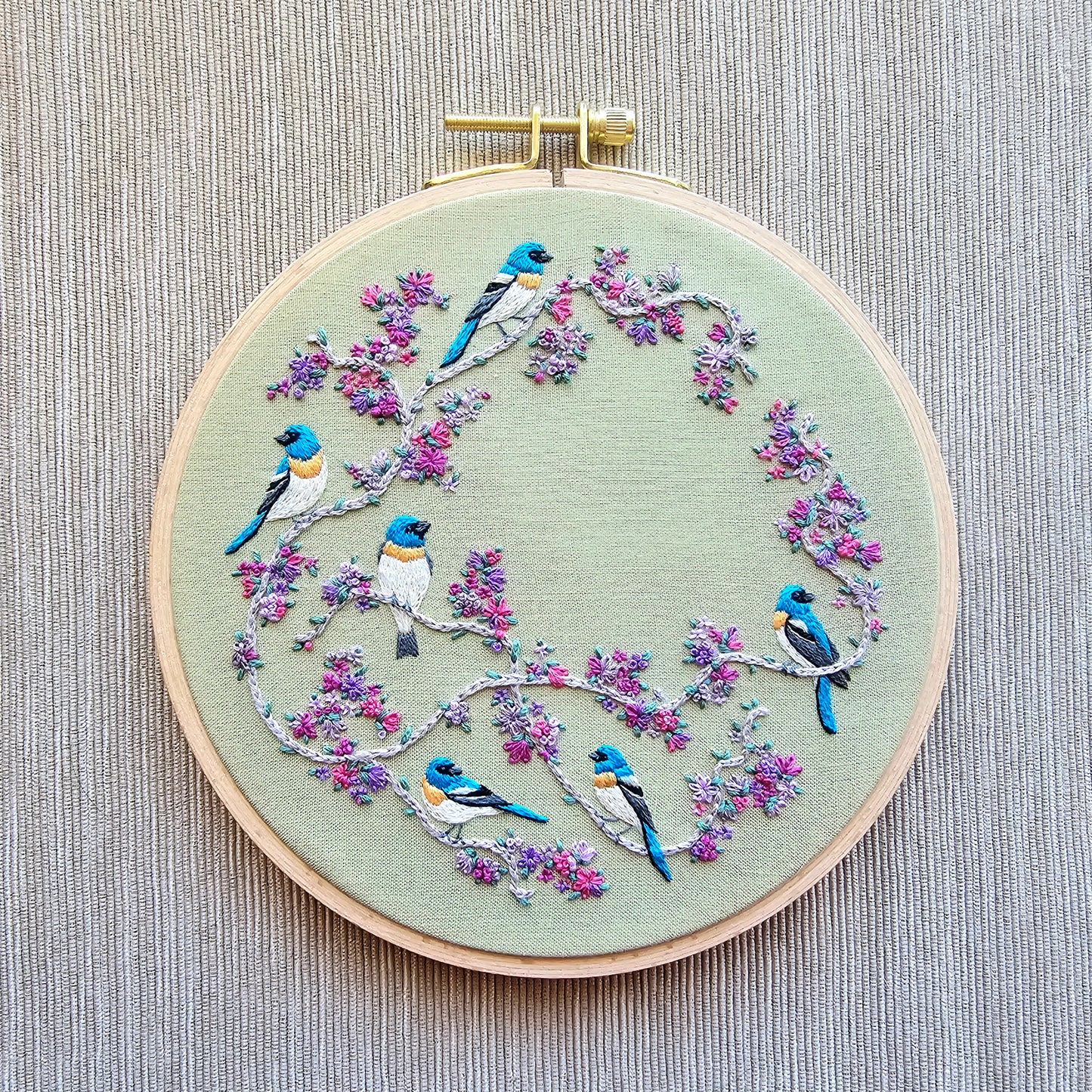 Birds & Blooms Embroidery Kit