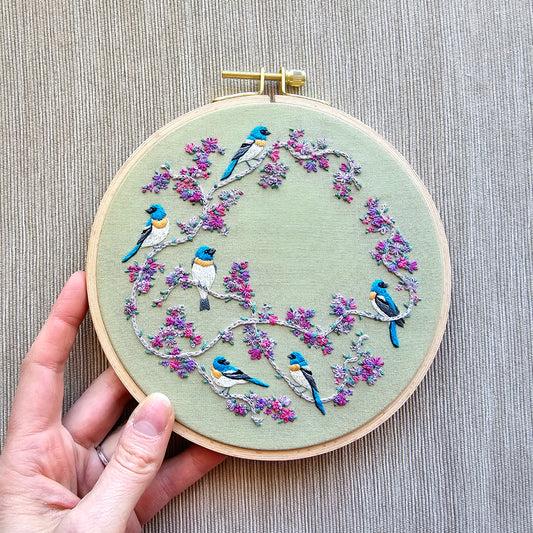 Birds & Blooms Embroidery Kit