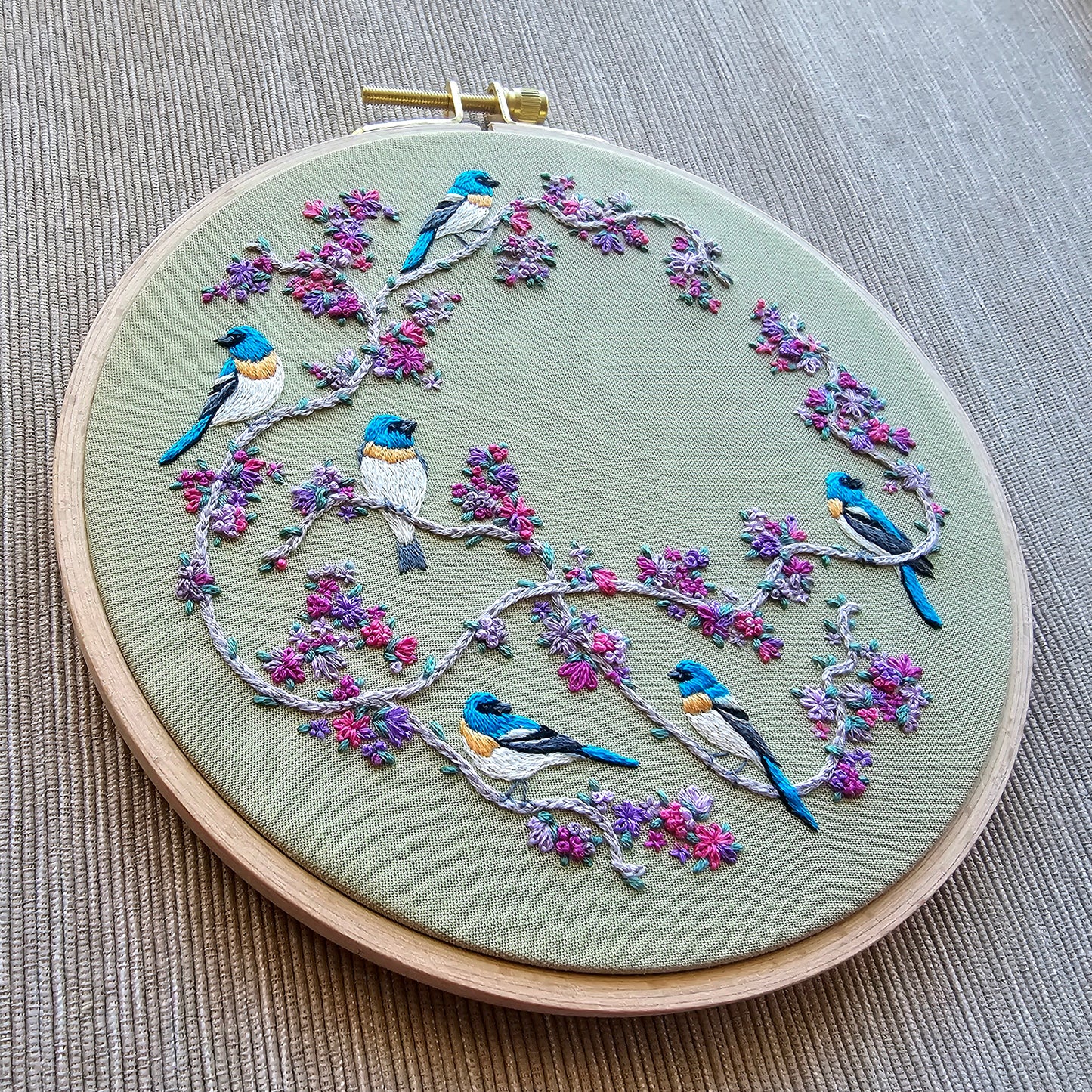 Birds & Blooms Embroidery Pattern (PDF)