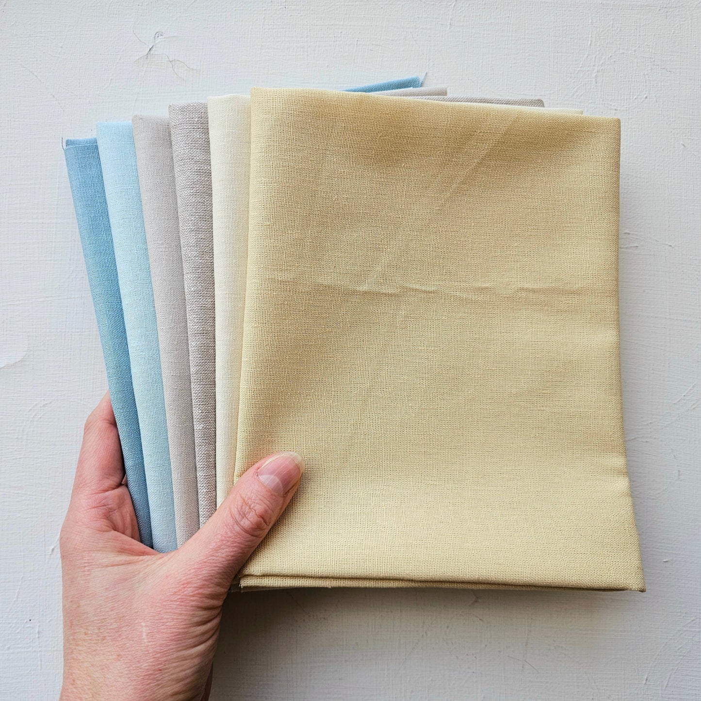 Essex Linen Blend Fabric Bundle: Sandy Shore