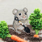 Garden Mouse Embroidery Kit