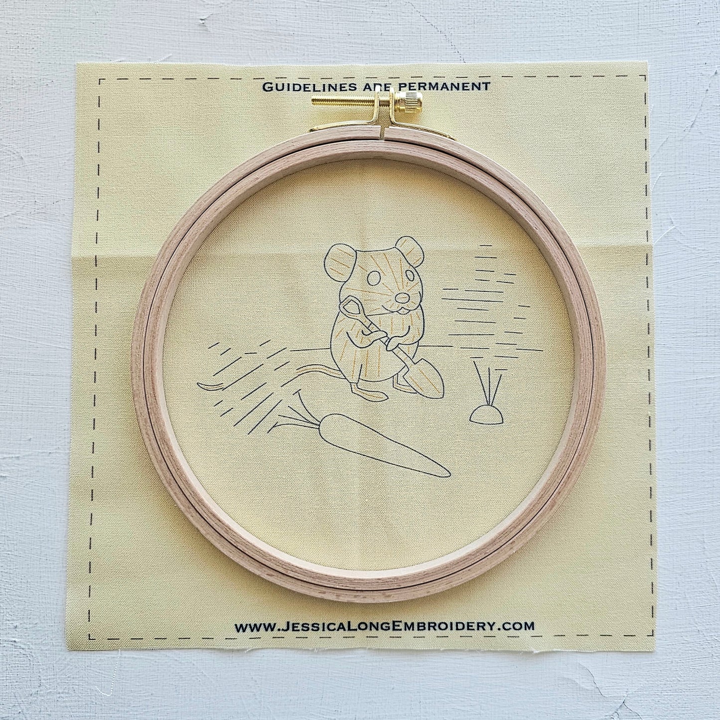 Garden Mouse Printed Fabric