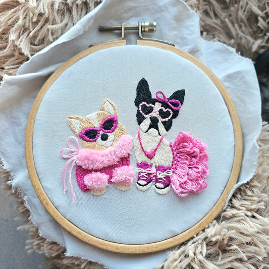 Pawty Time Embroidery Pattern (PDF)