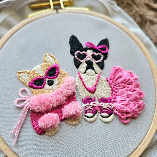 Pawty Time Embroidery Pattern (PDF)