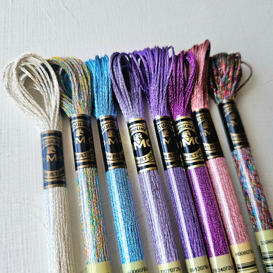 Shimmer Metallic DMC Floss Bundle
