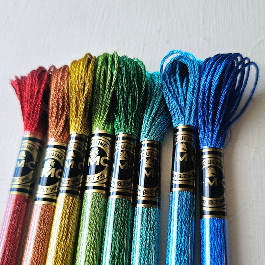 Primary Metallic DMC Floss Bundle