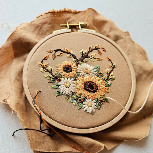 Fall in Love Embroidery Kit