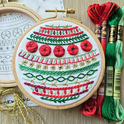 Deck the Halls Beginner Embroidery Kit