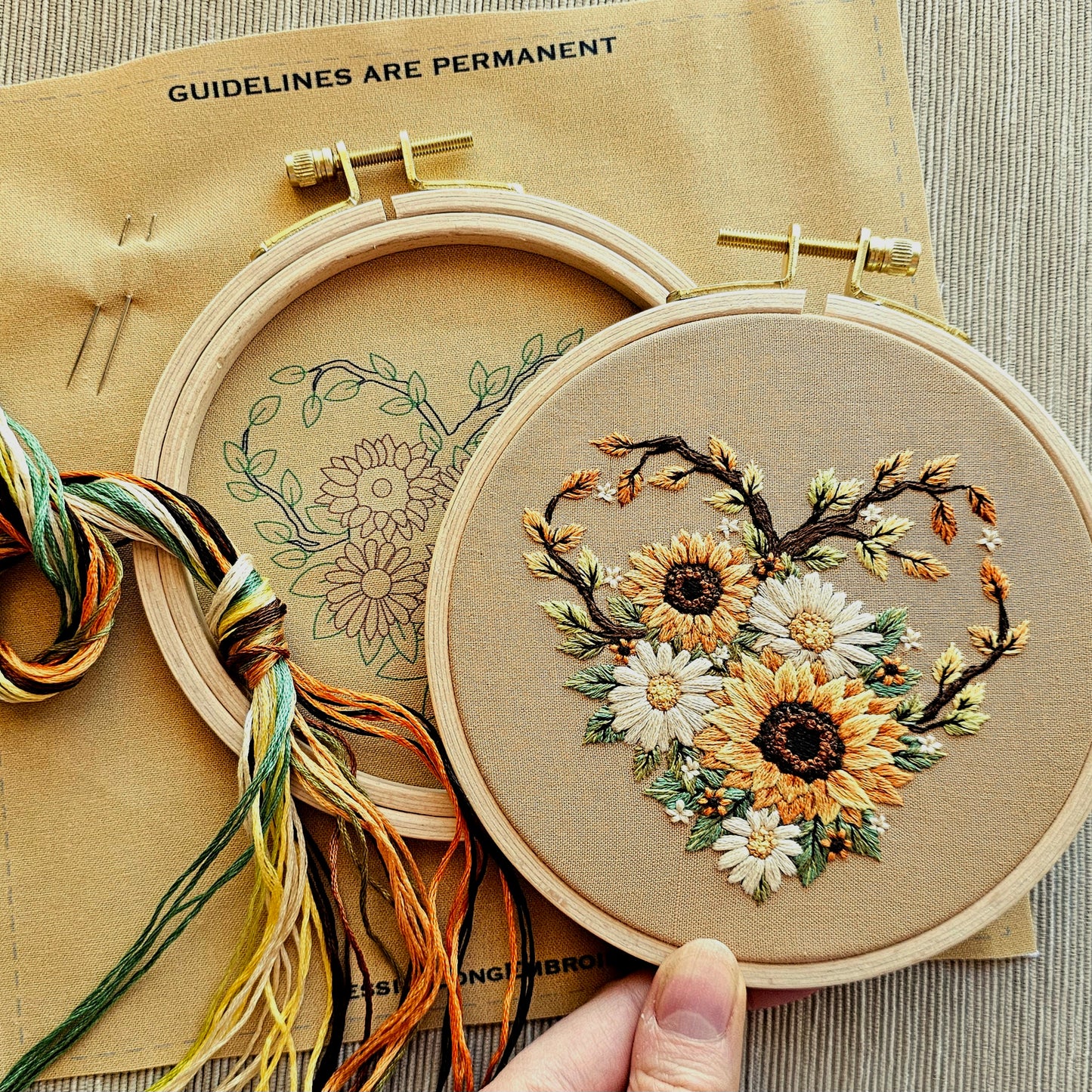 Fall in Love Embroidery Kit