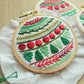 Deck the Halls Ornament Trio Embroidery Pattern (PDF)
