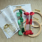 Deck the Halls Trio Embroidery Kit