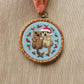 Holiday Otterly Adorable Ornament Printed Fabric