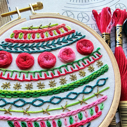 Deck the Halls Beginner Embroidery Kit