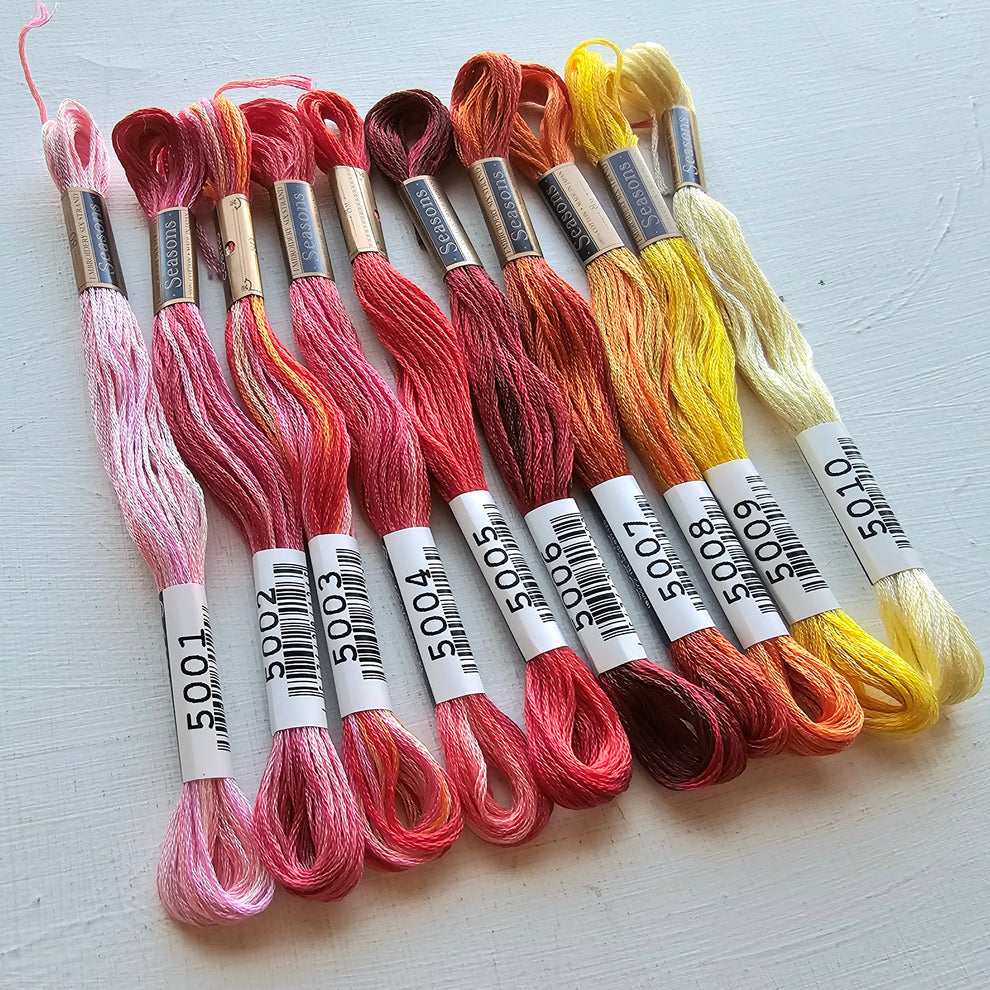 The Jessica Thread Cosmo Seasons Variegated thread - 5000 series – Jessica Long Embroidery