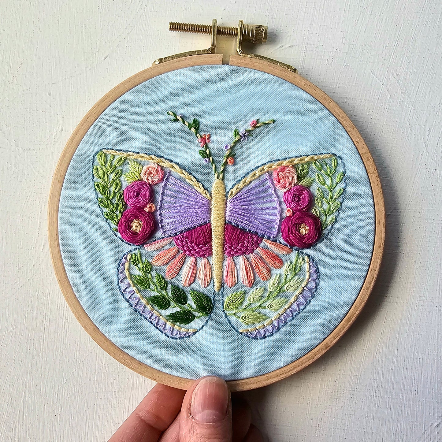 Beginner Butterfly Embroidery Kit