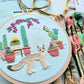 Kit Fox Embroidery Kit