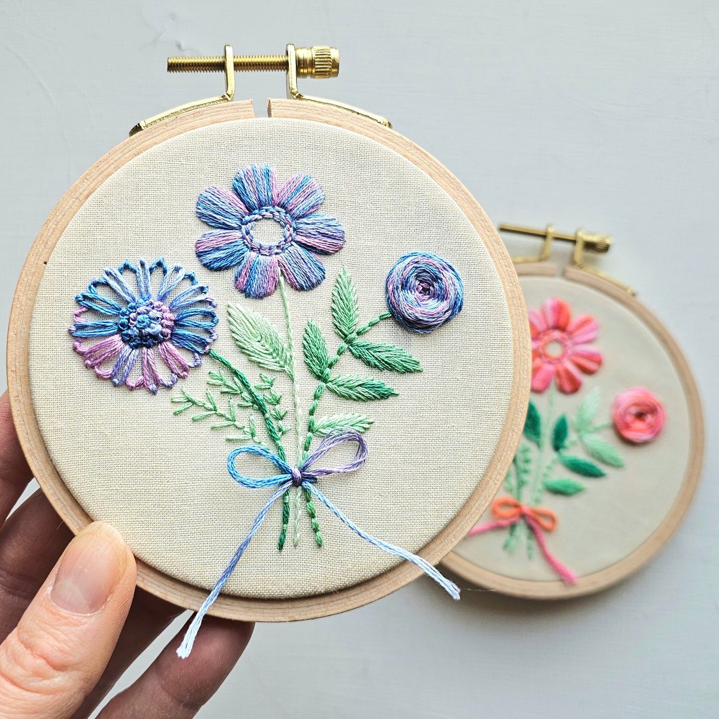 Floral Trio Embroidery Pattern (PDF)