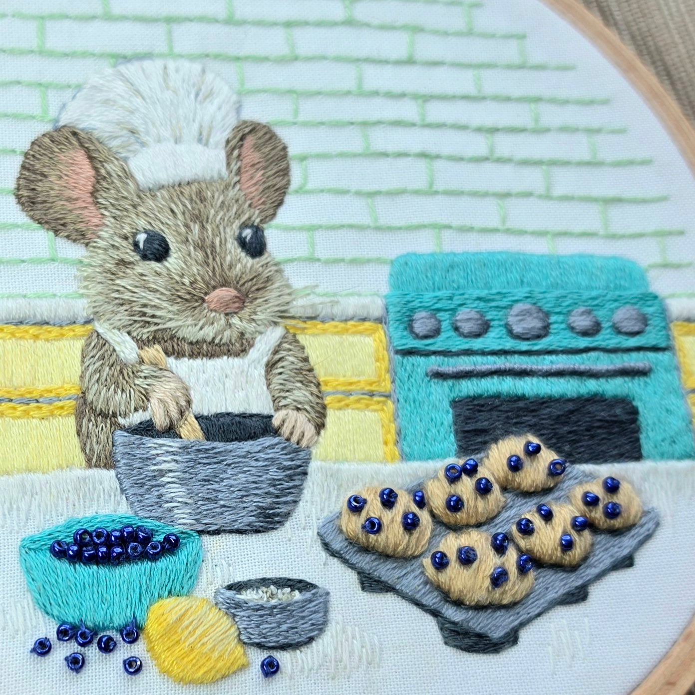 The Muffin Mouse Embroidery Kit