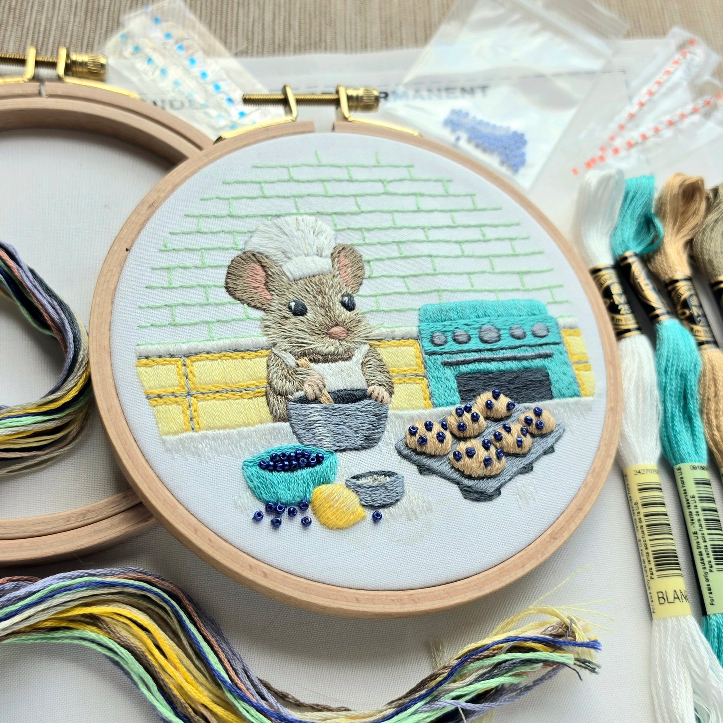 The Muffin Mouse Embroidery Kit