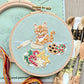 Christmas Cookie Cat Embroidery Kit