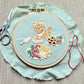 Christmas Cookie Cat Embroidery Kit