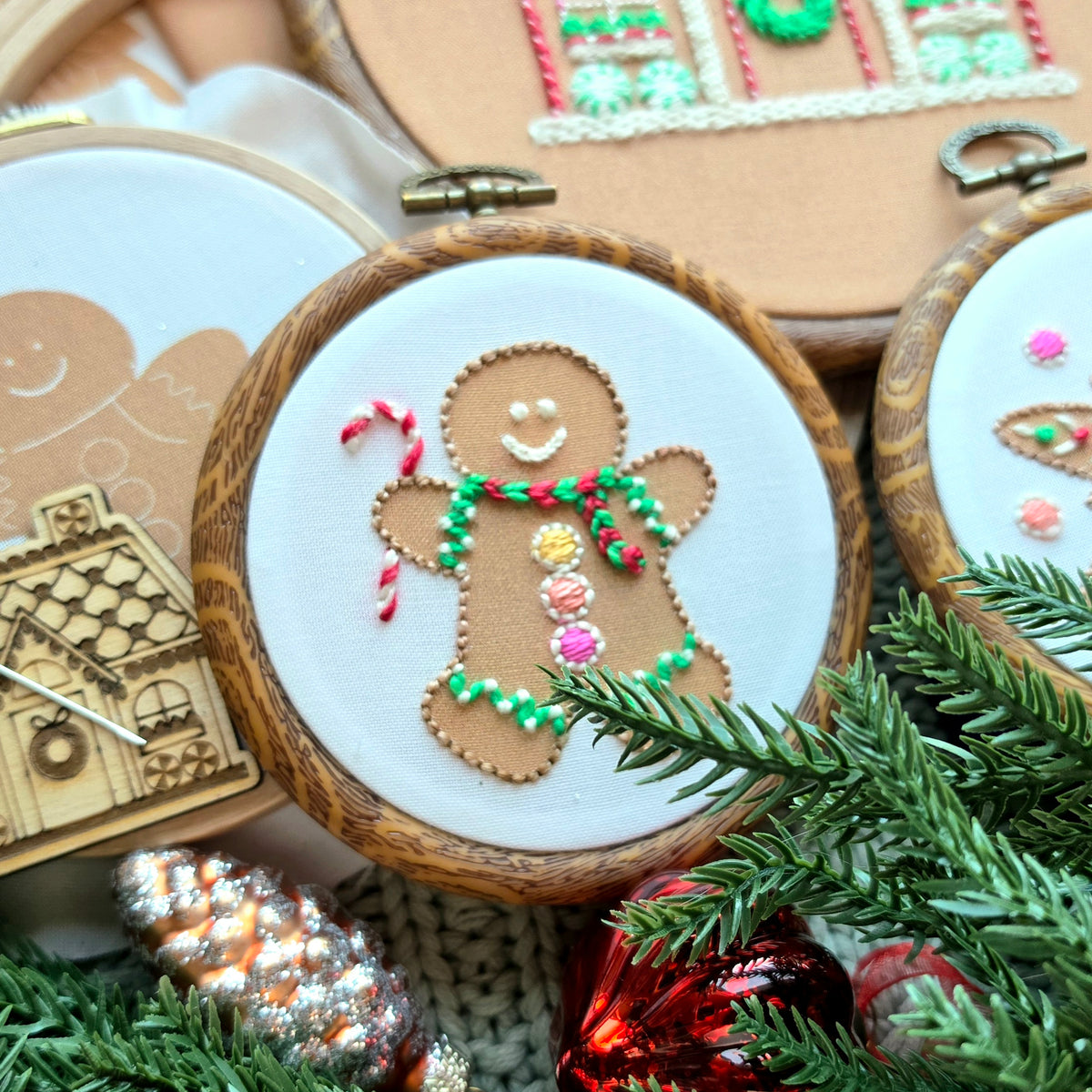 PREORDER: A Christmas Gingerbread Cottage Retreat | Curated Embroidery Gift Box
