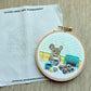 The Muffin Mouse Printed Fabric (sized for a 5 inch hoop)