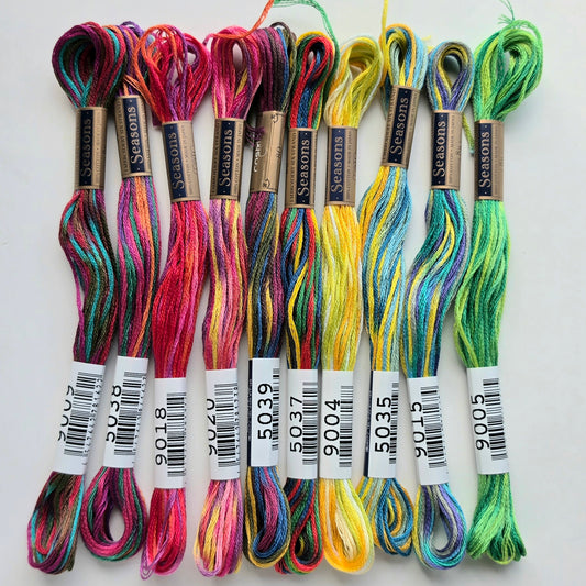 Wild Rainbow Seasons Floss Bundle