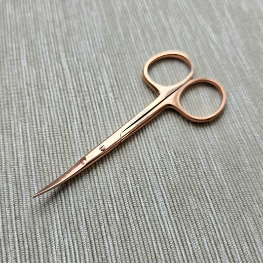 Copper Curved-Tip Embroidery Scissors