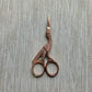 Copper Stork Embroidery Scissors