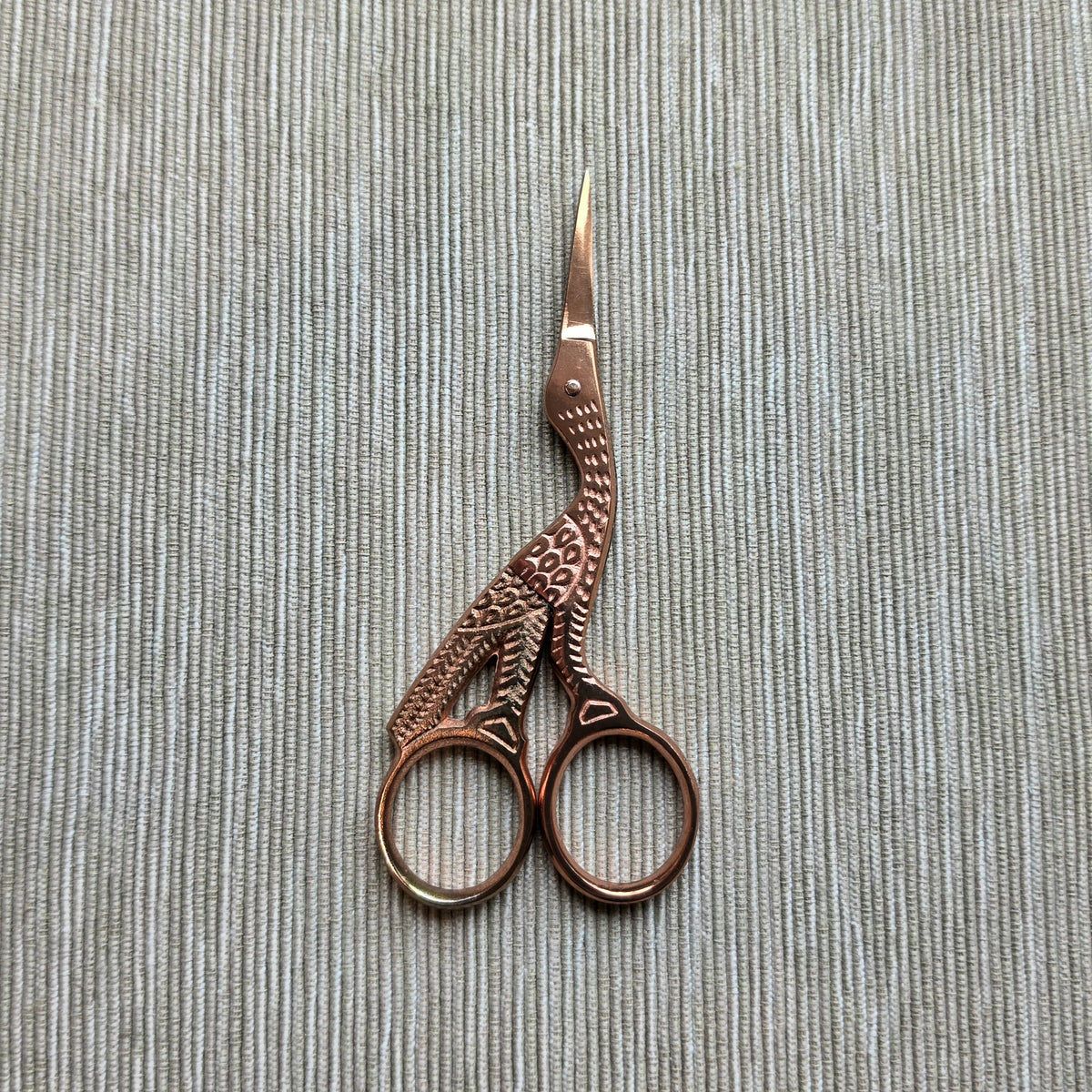 Copper Stork Embroidery Scissors