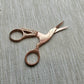 Copper Stork Embroidery Scissors