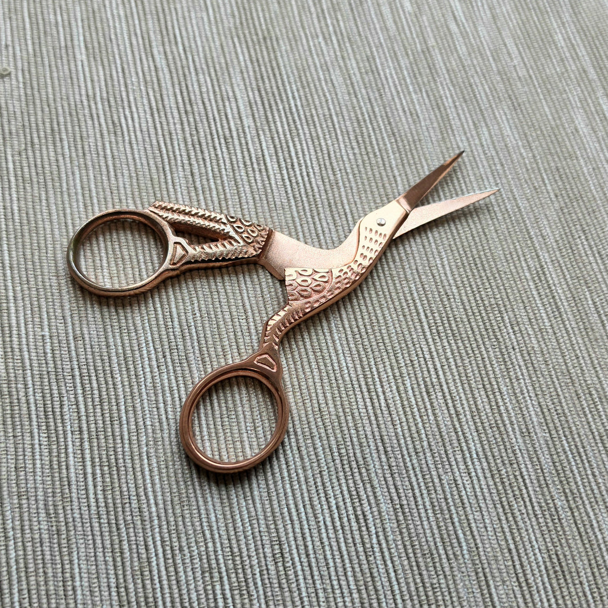 Copper Stork Embroidery Scissors