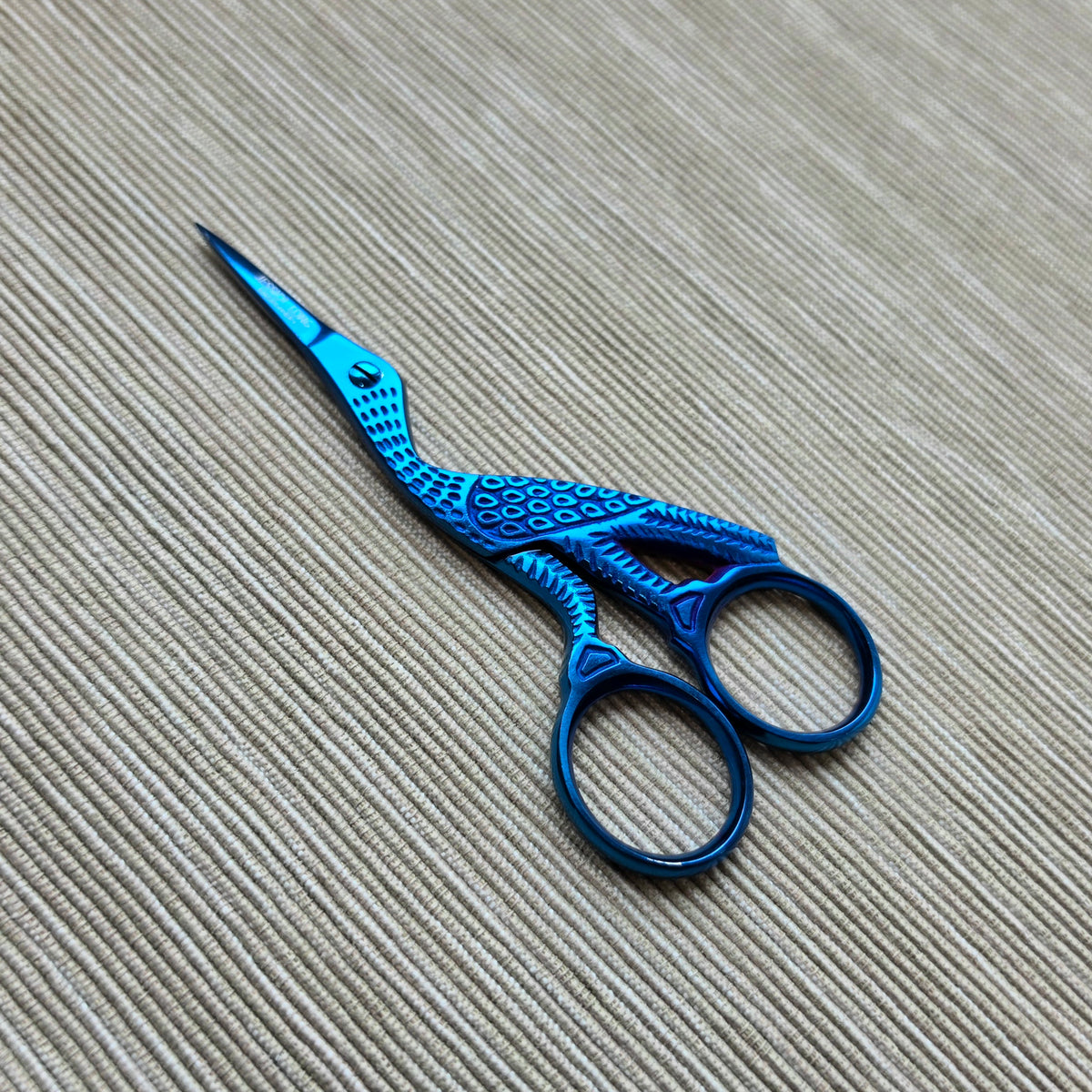 Blue Stork Embroidery Scissors