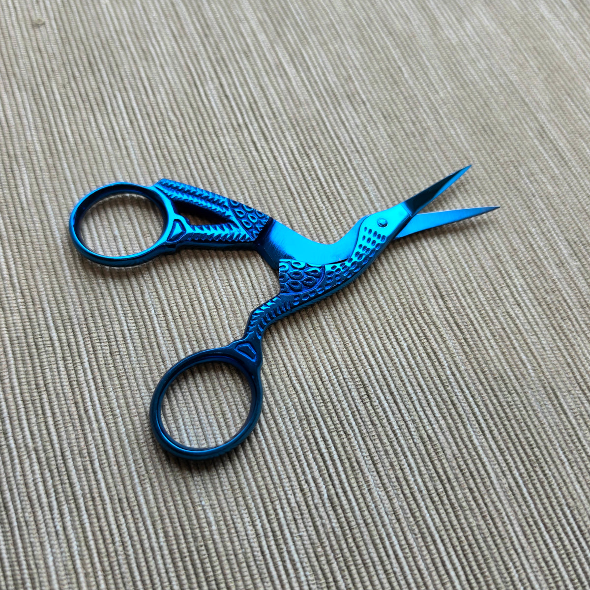 Blue Stork Embroidery Scissors