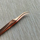 Copper Curved-Tip Embroidery Tweezers