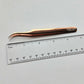 Copper Curved-Tip Embroidery Tweezers