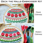 Deck the Halls Trio Embroidery Kit